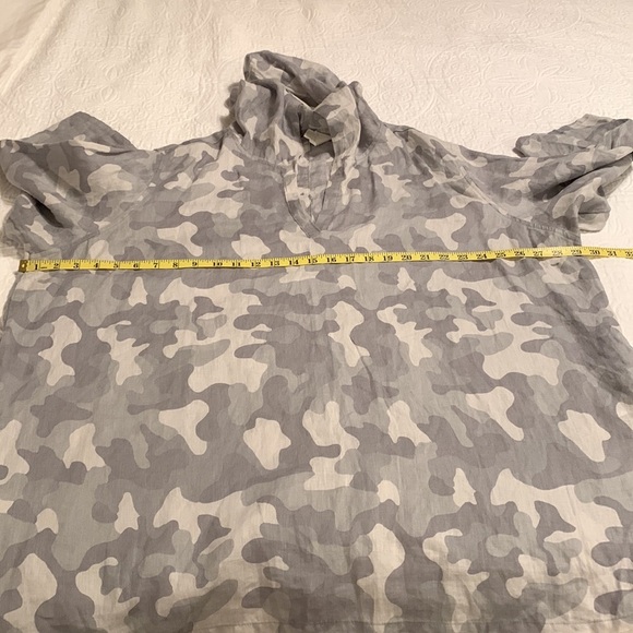 NEW C&C California 100^ Linen Women’s Hooded Short Sleeve Tunic - Picture 12 of 14